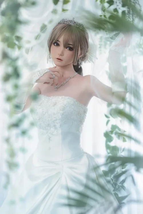 FU Doll シリコンヘッド 清楚系 花嫁ダッチワイフ セクシー 小嵐 148cm Dカップ #J019