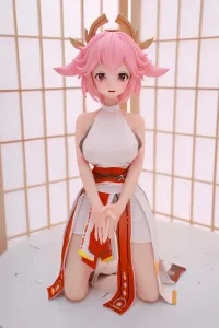 Dimu Doll PVCヘッド＋シリコンボディ アニメ系 ミニラブドール コスプレ 八重神子 75cm