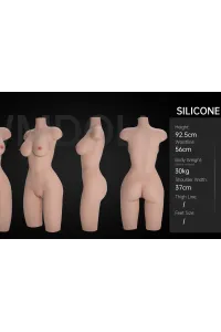 WM Dolls 92cm DDcup シリコン #212 半身ラブドール