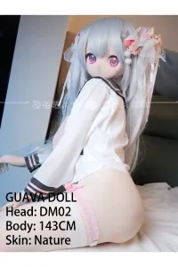 Guava Doll アニメ 顔 ラブドール 手描きメイク ビニール製（PVC）ヘッド 143cm DM02 真衣
