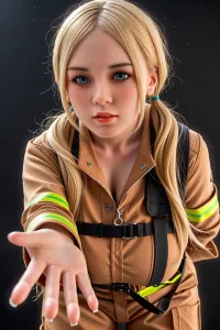 Aibei Doll シリコンヘッド 金髪 消防士ダッチワイフ アイドルっぽい Stephanie 153cm #AB8