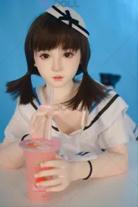 FU Doll シリコンヘッド 萌え系 天真爛漫ラブドール 大人しい 桜桃 135cm AA カップ #YF008