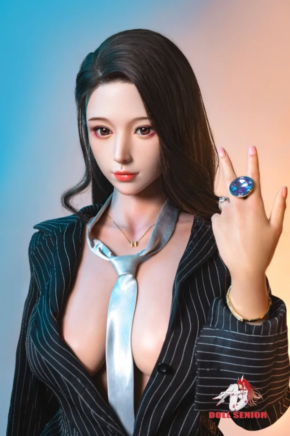Doll Senior お姉さん系OLラブドール 誘惑の青羽 168cm Eカップ #16（ROS・硬質・軟質ヘッド対応）