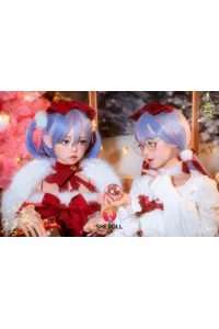 She Doll シリコンヘッド ボディ材質選択可能 クリスマス系ダッチワイフ ツインテール 顎機能追加可 朵朵 148cm Dカップ