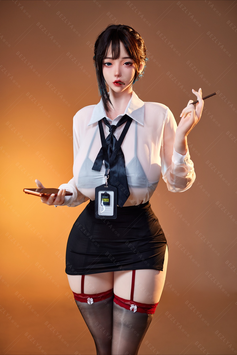 Bezlya Doll Kカップ シリコンヘッド 170cm 0415 牡丹 ROS口 1番メイク-朱朱嫣然 2.0