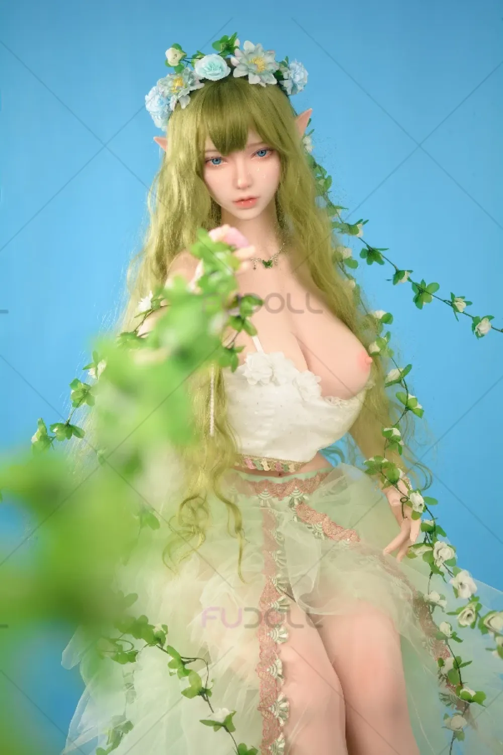 【超柔らかい超軽量ボディ】FU Doll シリコン製 コスプレ系 エルフラブドール 巨乳 エリタ 169cm Hカップ ＃J046