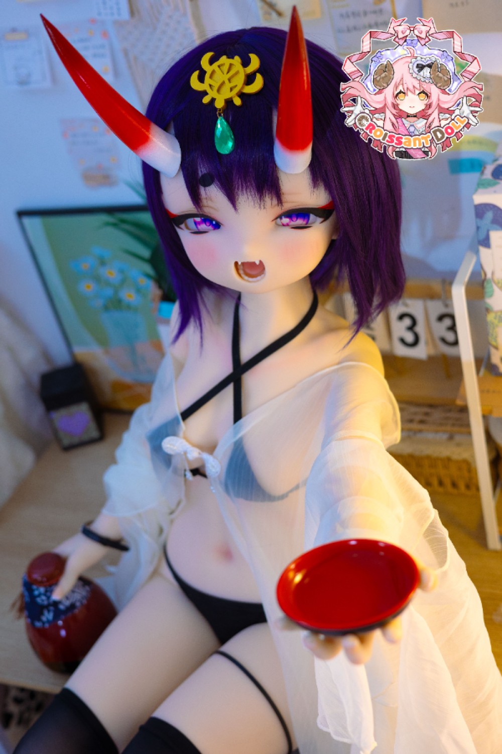 Croissant Doll 羊角社 アニメ系ラブドール シリコンソフトヘッド デフォルトメイク 酒吞 BR01+132cm