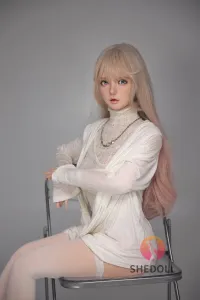 She Doll シリコンヘッド ボディ材質選択可能 妹系 金髪ラブドール 誘惑 顎機能追加可 沅沅 148cm Dカップ