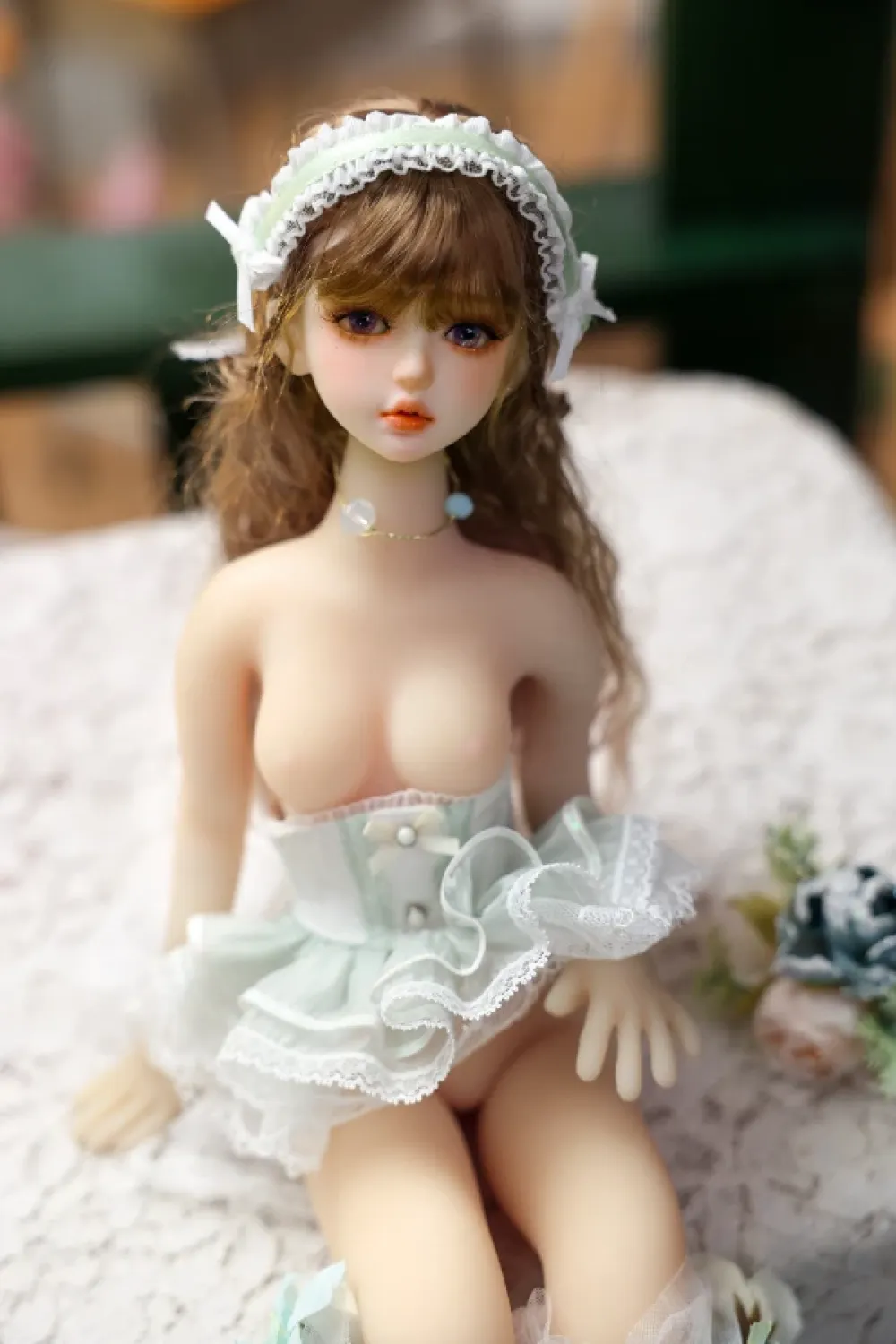 Dimu Doll PVC頭部+TPE体 ミニラブドール 天真爛漫 琳 50cm