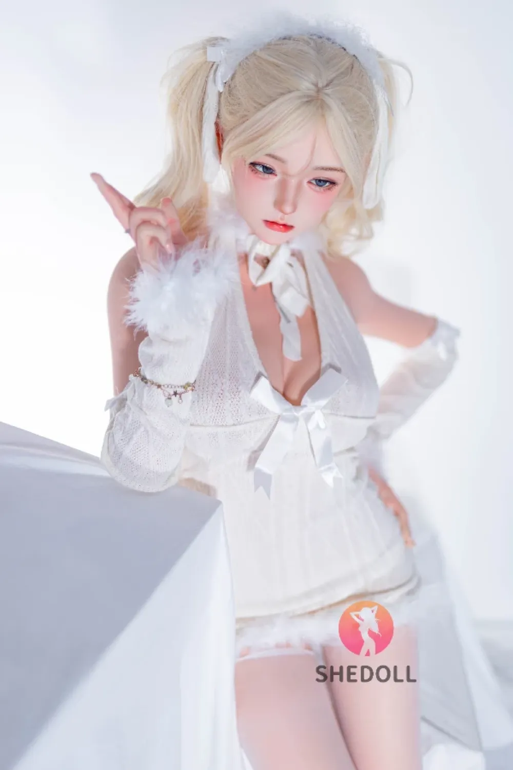 She Doll シリコンヘッド ボディ材質選択可能 金髪ダッチワイフ 天真爛漫 顎機能追加可能 江小婉 158cm Cカップ