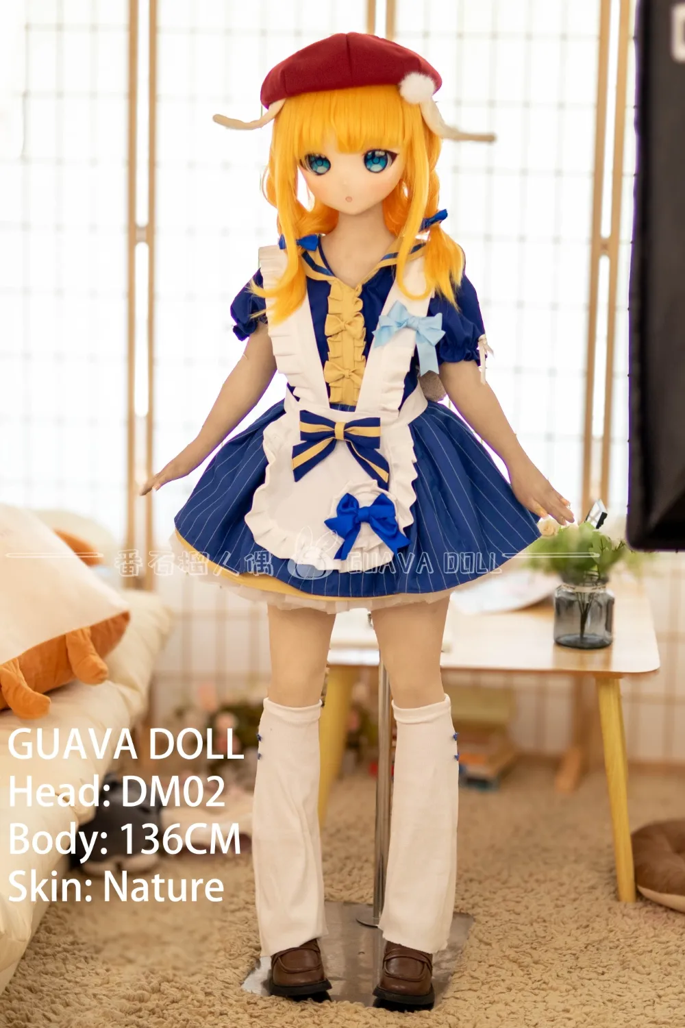 Guava Doll 136cm AAcup PVCヘッド+TPEボディ 136+dm02 等身大リアル系ラブドール