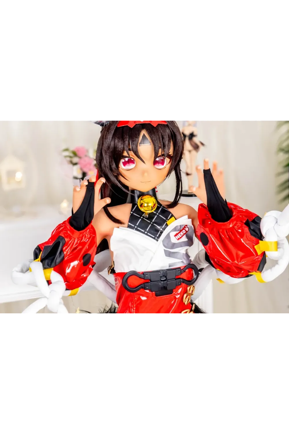 Guava Doll 143cm Bcup PVCヘッド+TPEボディ 小麦色143+DM02 貧乳ラブドール