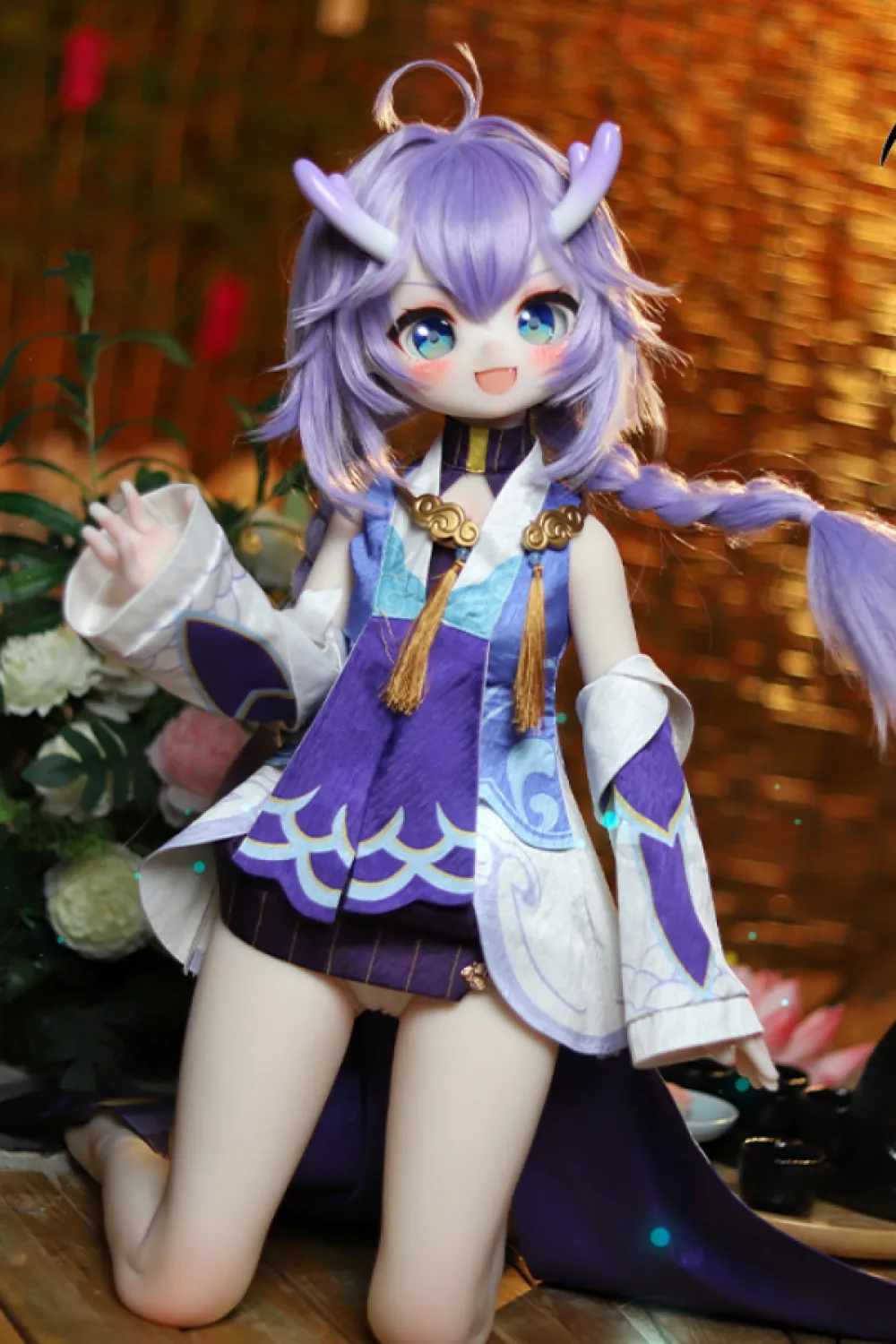 「レビュー付き」「写真衣装付き」 Mozu Doll アニメラブドール 新作 小白竜 85cm