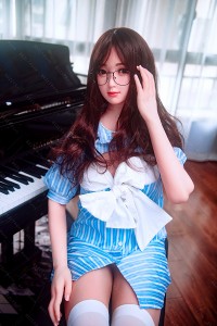 羞恥の女教師 シリコンヘッド ラブドール 蝶豆 155cm-R