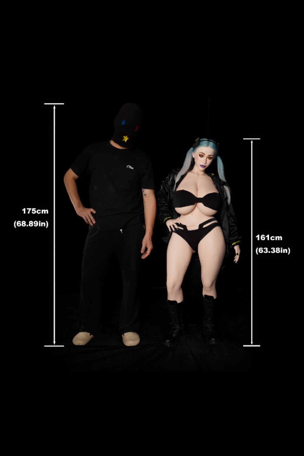 Climax Doll こぼれそうな胸 等身大 ラブドール SiR161cm Tasha(Halloween) フルシリコン製 セックス
