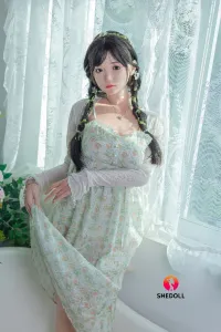 She Doll シリコンヘッド ボディ材質選択可能 アイドルっぽいダッチワイフ 清楚系 顎機能追加可能 青柠 158cm Cカップ