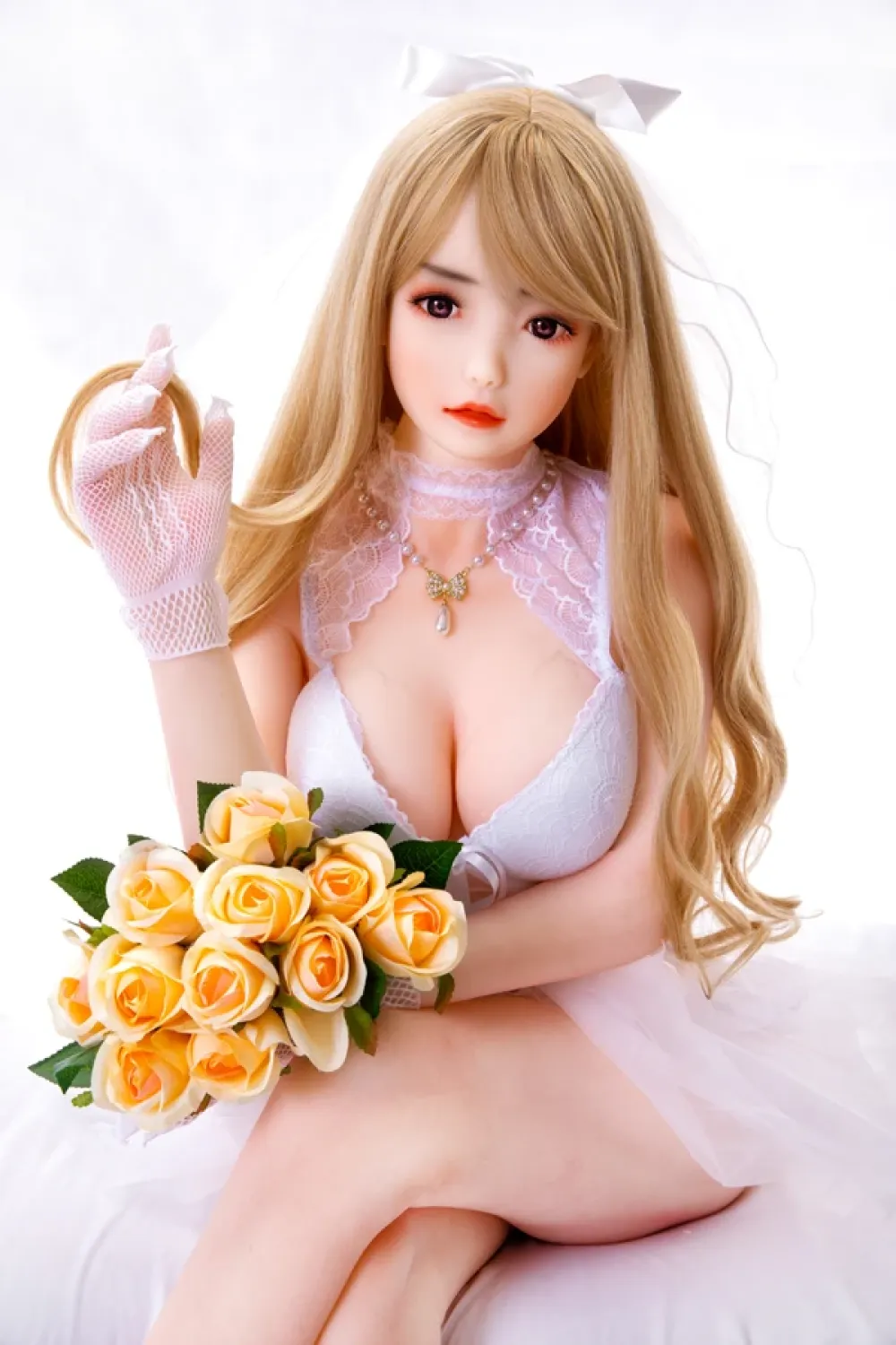 天真爛漫花嫁 清楚系 良乳 軽量化 ラブドール通販 音羽 148cm