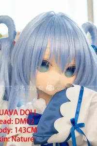 Guava Doll 143cm Bcup PVCヘッド+TPEボディ 143+dm02 貧乳ラブドール