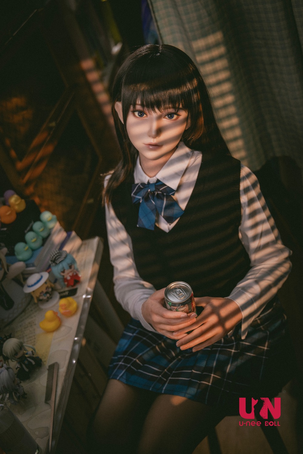 UNeedoll 158cm Eカップ 星野ヘッド カスタマイズメイク＋カスタマイズアイ シリコン製 学院風制服ラブドール
