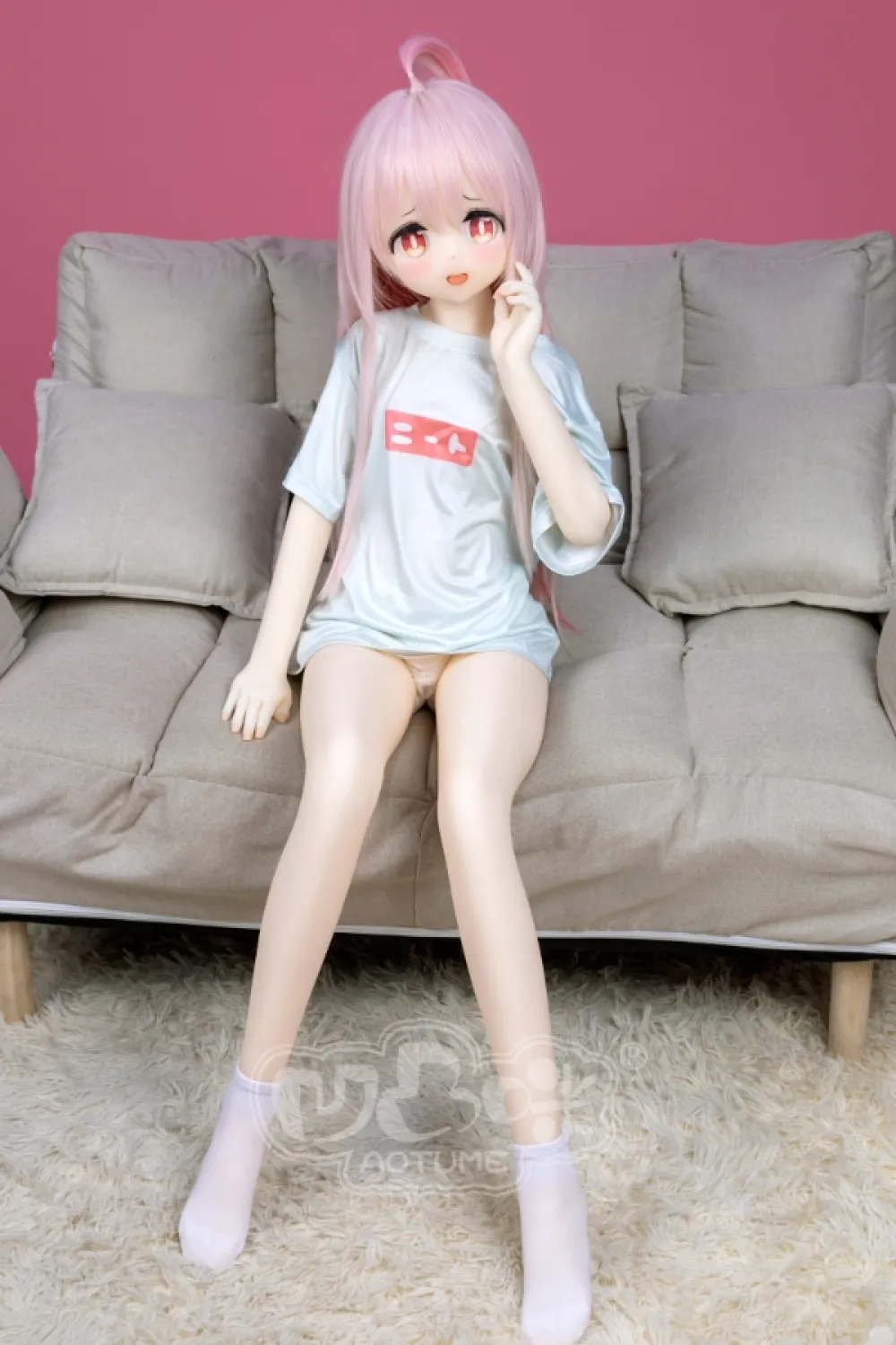 Aotume Doll ピンク多め アニメ ラブドール 135cm A-cup slim #129