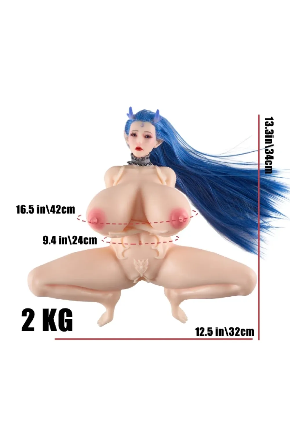 MRL シリコン製 アニメ系ラブドール 変態 滝霊 34cm