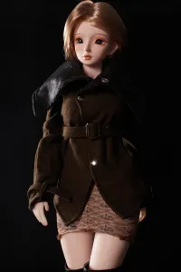 Climax Doll かすれた声 ラブドール フィギュア シリコンボデイ PVCヘッド J60cm Miyabi(Cinnamon)