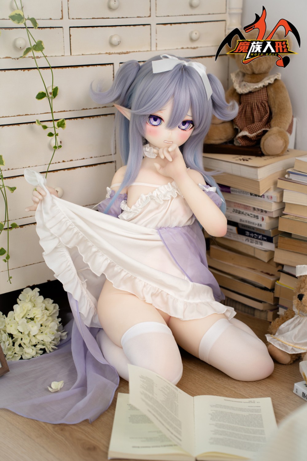 「写真衣装付き」 Mozu Doll SR エルフラブドール アニメ系 121cm 小胸 依依