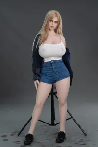 Aicos Doll シリコンヘッド 外人ダッチワイフ 金髪 ジュディ 166cm I cup