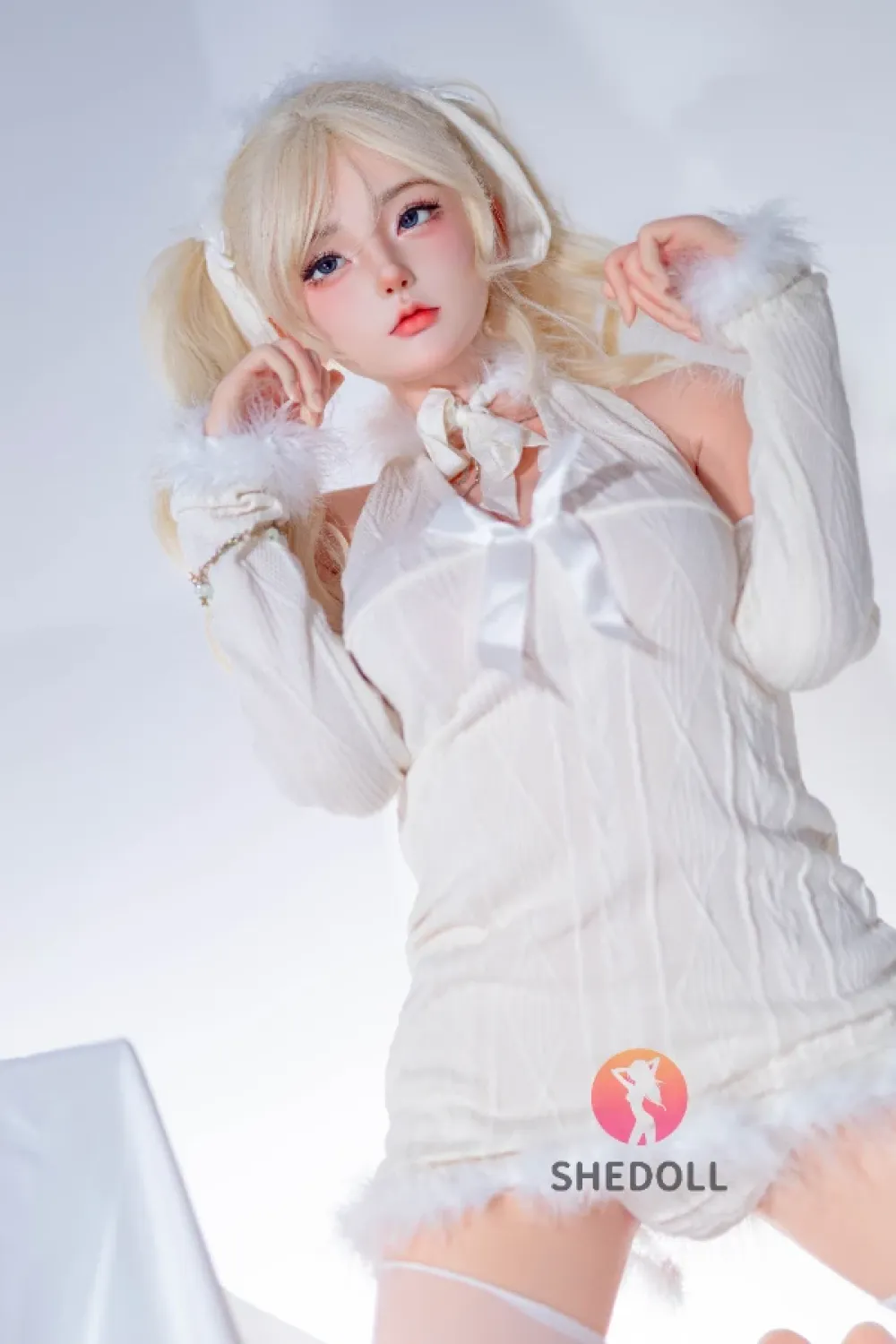 She Doll シリコンヘッド ボディ材質選択可能 金髪ダッチワイフ 天真爛漫 顎機能追加可能 江小婉 158cm Cカップ