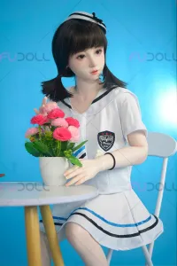 FU Doll シリコンヘッド 萌え系 天真爛漫ラブドール 大人しい 桜桃 135cm AA カップ #YF008