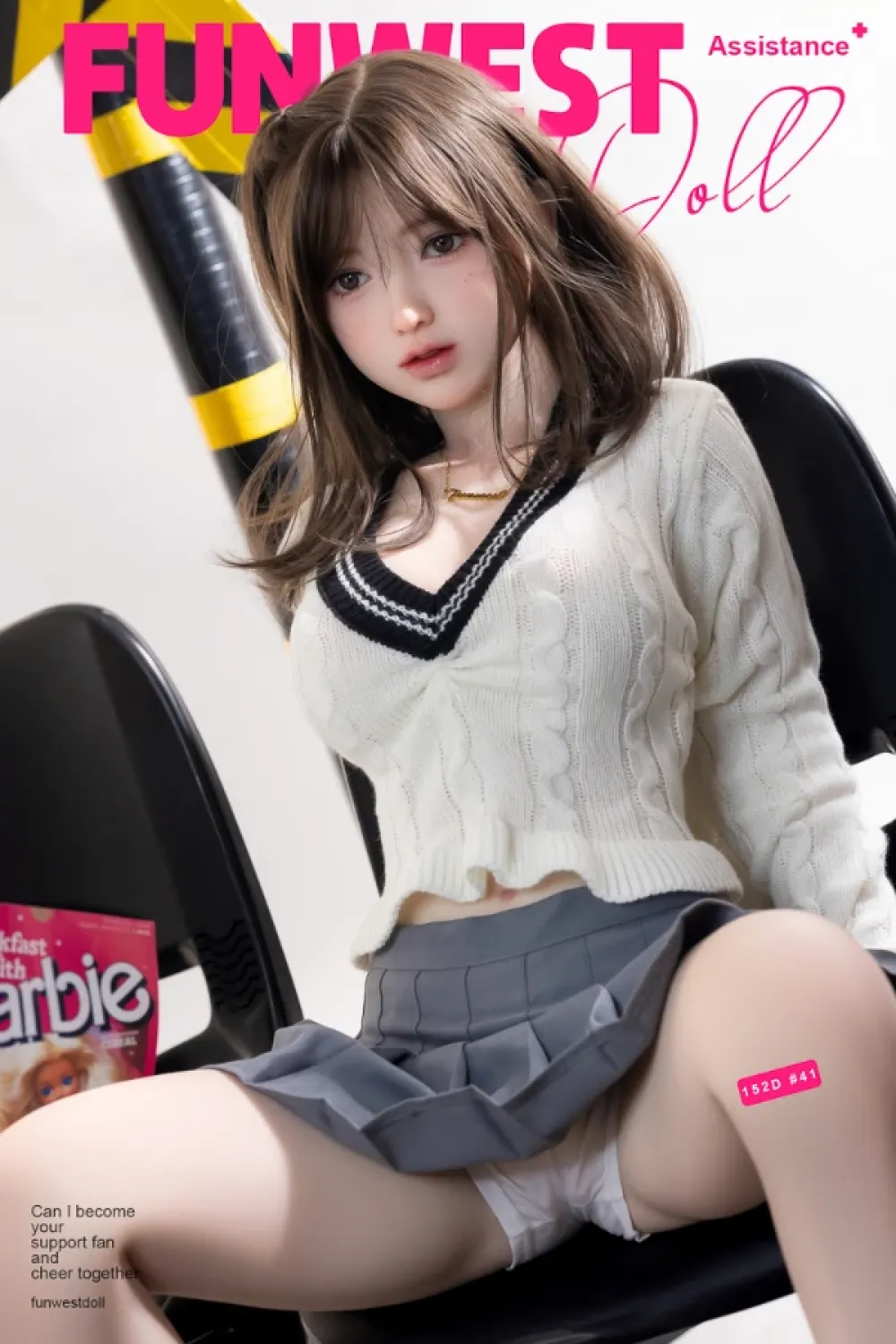 Funwest Doll 最新 無邪気ラブドール 白肌 Amy 152cm D cup #041