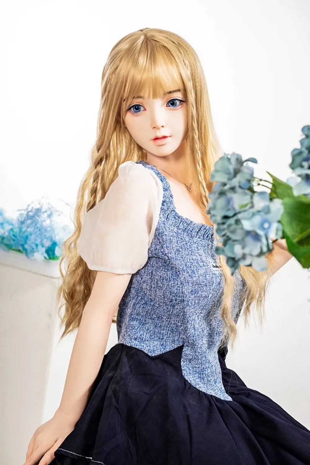 シリコンヘッド +TPE 体 青い目 清楚系ドールラブドール 実花 158cm