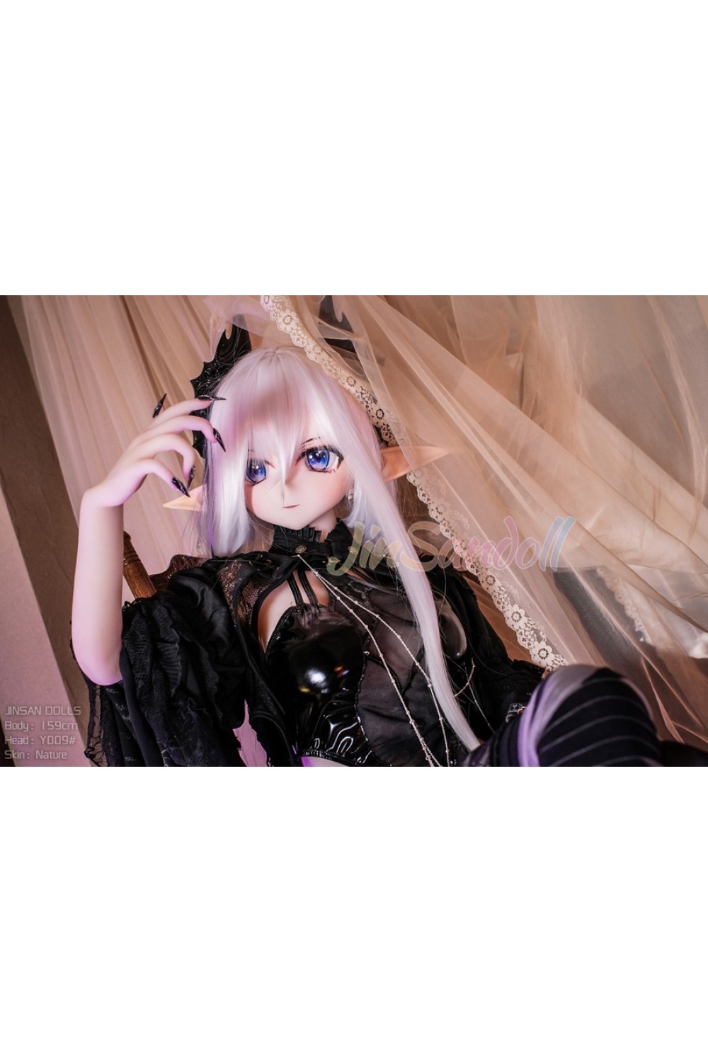 WM DOLL エルフ耳 TPEボデイ PVCヘッド アニメドール 魔界の姫君 玲瓏 159cm Y#009