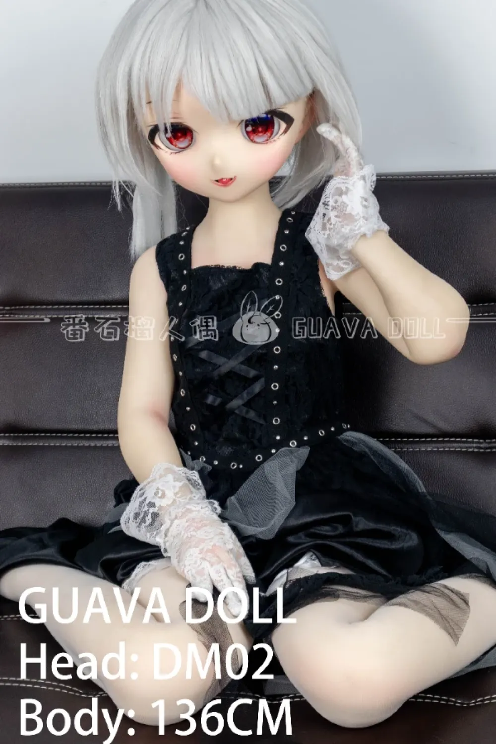 Guava Doll アニメラブドール 白髮 DM02 手描きメイク ビニール製（PVC）ヘッド 悠乃 136cm
