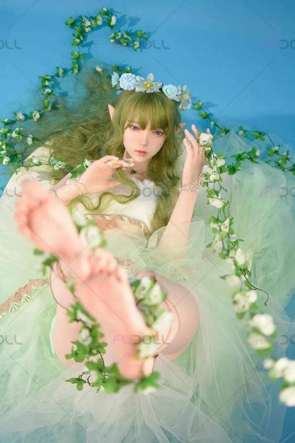 【超柔らかい超軽量ボディ】FU Doll シリコン製 コスプレ系 エルフラブドール 巨乳 エリタ 169cm Hカップ ＃J046