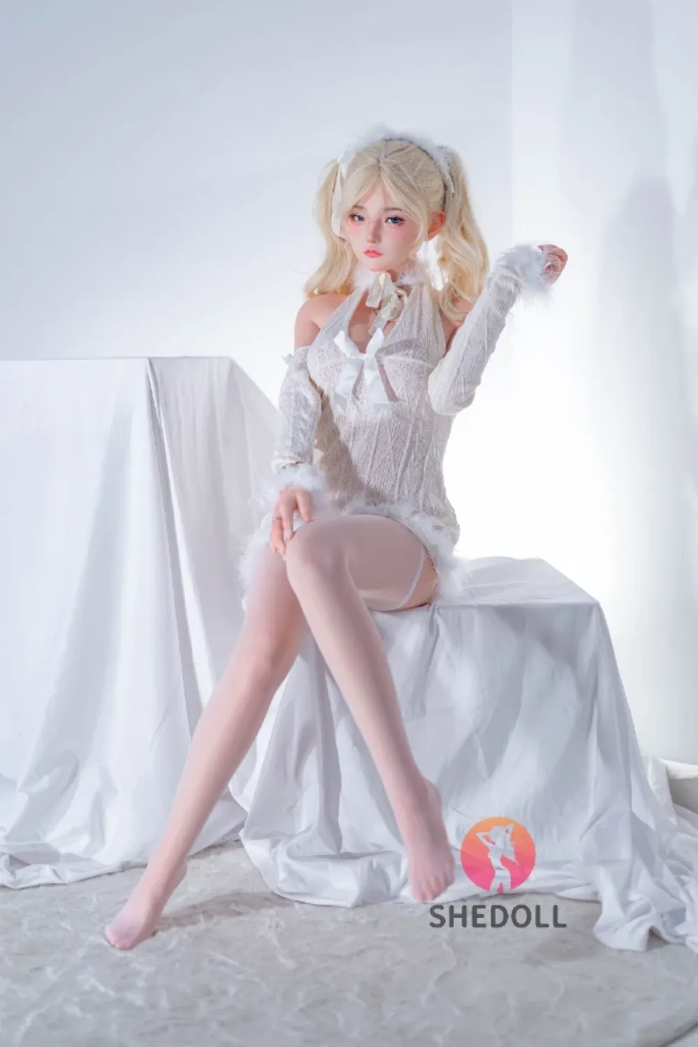 She Doll シリコンヘッド ボディ材質選択可能 金髪ダッチワイフ 天真爛漫 顎機能追加可能 江小婉 158cm Cカップ