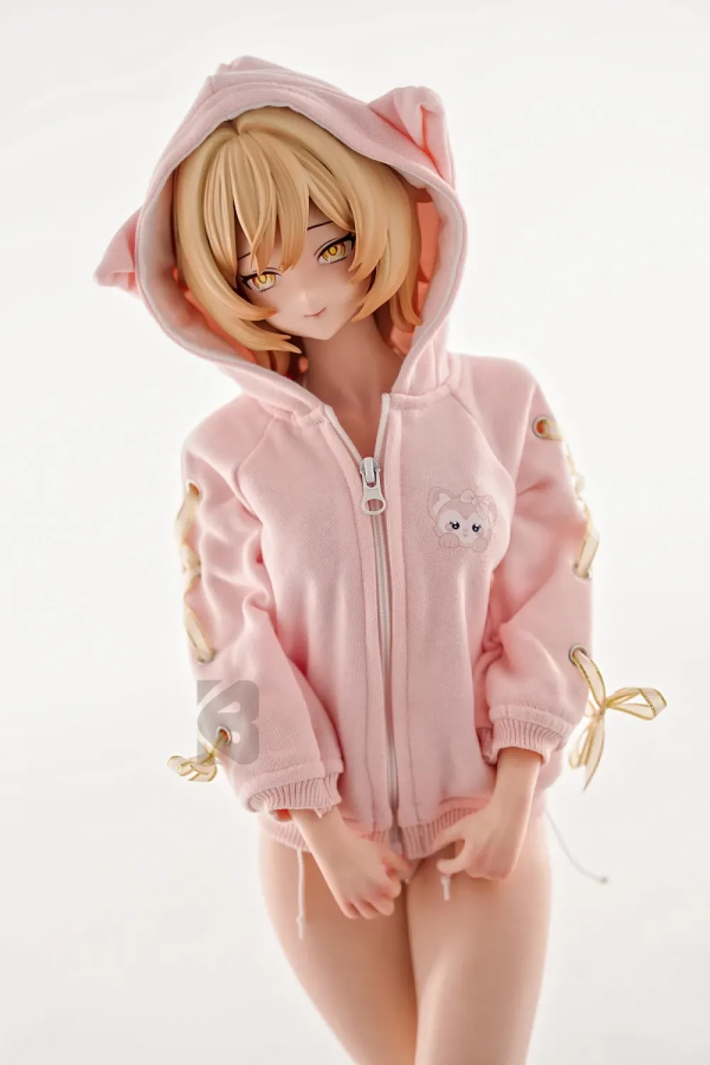 「無料下着セット付属」BC Doll シリコン製 アニメ顔 ミニ 萌えラブドール 金髪 鈴木桃豆 60cm F05