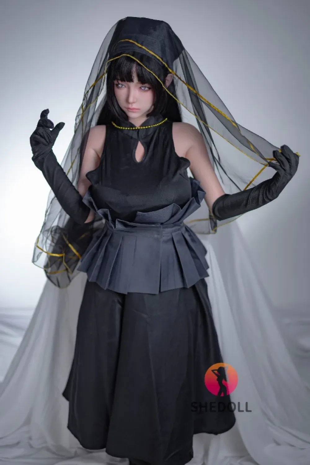 She Doll シリコンヘッド ボディ材質選択可能 コスプレラブドール アイドルっぽい 可動式顎が対応可能 楚玥（COS日向）163cm Hカップ