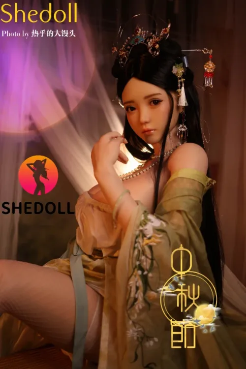 She Doll シリコンヘッド ボディ材質選択可能 中華風ダッチワイフ アイドルっぽい 可動式顎が対応可能 青柠 163cm Hカップ
