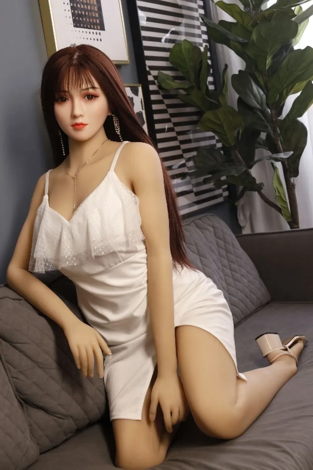【業界激震、最安値に挑戦！】Dime Doll シリコン製 お姉さん系ラブドール 美人 紗々（2番メイク） 160cm C cup
