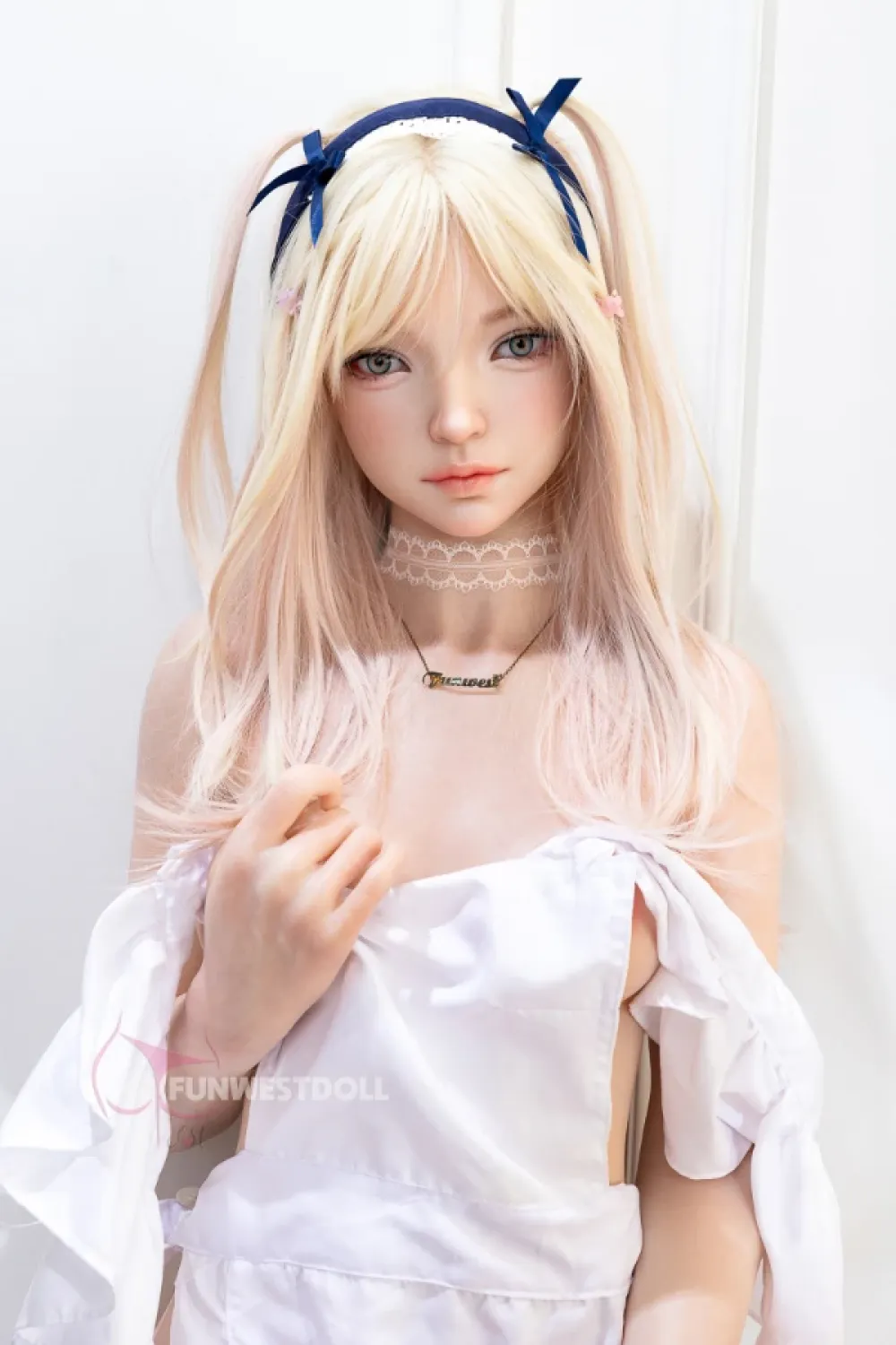 Funwest Doll シリコン製 妹系 金髪ラブドール コスプレメイド 最高級肌模様 Giselle 159cm A cup #056SJ