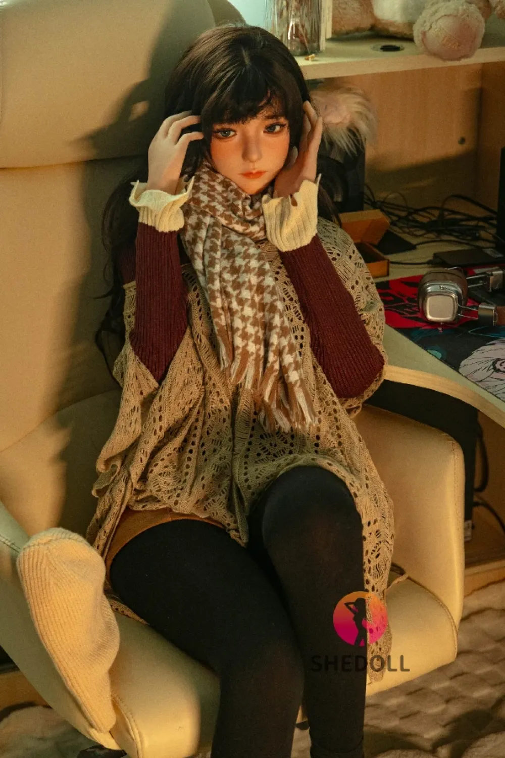 She Doll シリコンヘッド ボディ材質選択可能 お姉さん系 そばかすラブドール 美人 可動式顎が対応可能 顾小雨 170cm E カップ