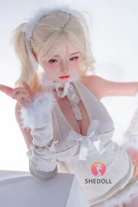She Doll シリコンヘッド ボディ材質選択可能 金髪ダッチワイフ 天真爛漫 顎機能追加可能 江小婉 158cm Cカップ