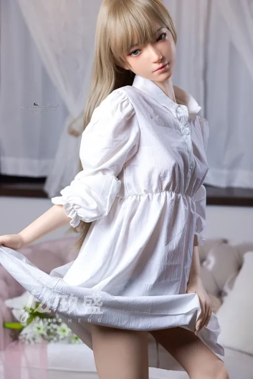 Jiusheng Doll シリコン製 妹系 ロング金髪ラブドール 綺麗 Sora 148cm Bカップ #70
