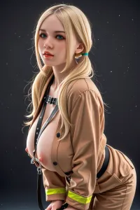 Aibei Doll シリコンヘッド 金髪 消防士ダッチワイフ アイドルっぽい Stephanie 153cm #AB8